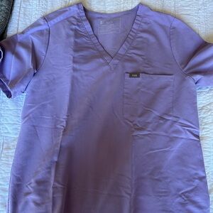 Figs Catarina one pocket top in Lavender Dew (limited edition color)